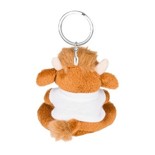 Porte-clés Bison en Peluche avec T-shirt Personnalisable
