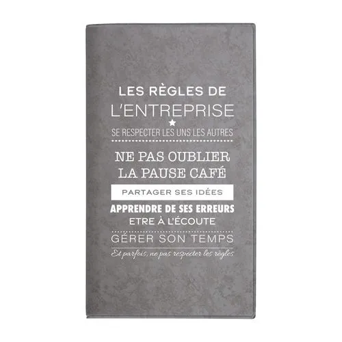 AGENDA 8 J PVC GOMME MARBRE