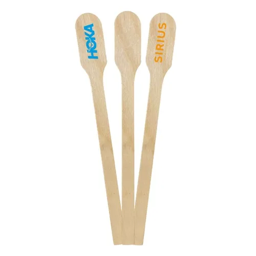 Agitateur à café en bois 13cm.13 cm. Non personnalisé