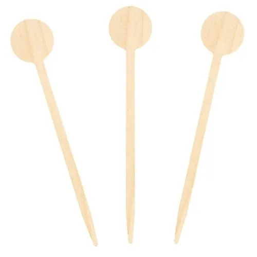 Agitateur Long Drink 15 cm en bois naturel.15 cm. Non personnalisé