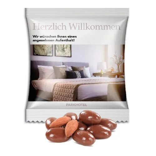 AMANDES ENROBÉES DE CHOCOLAT CHOVIVA RAISINS SECS ENROBÉS DE CHOCOLAT CHOVIVA dans un sachet personnalisable