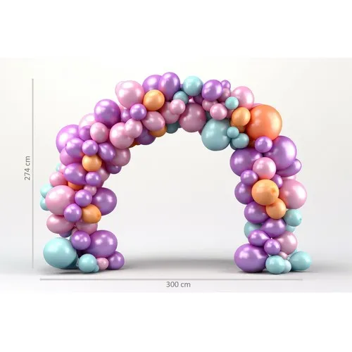 Arche à ballons avec bases lest à eau 274*300 cm