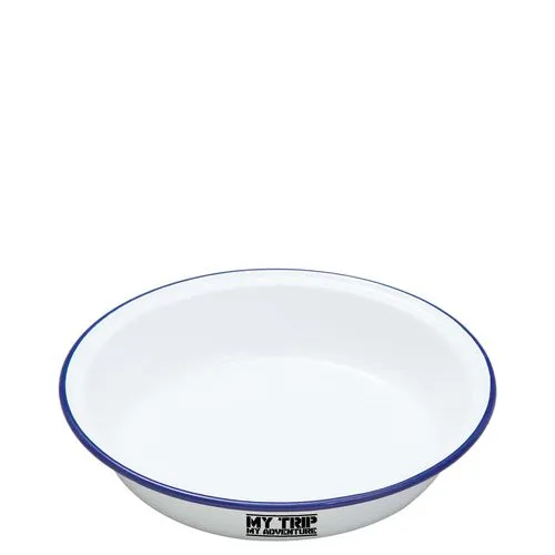 Assiette à pâtes en émail (22x3.5cm)