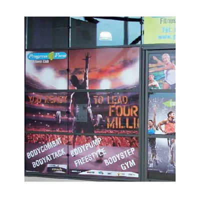 Autocollant microperforé