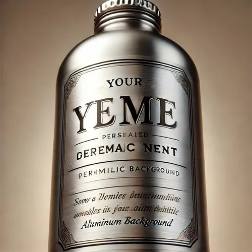 Autocollant papier avec fond aluminium