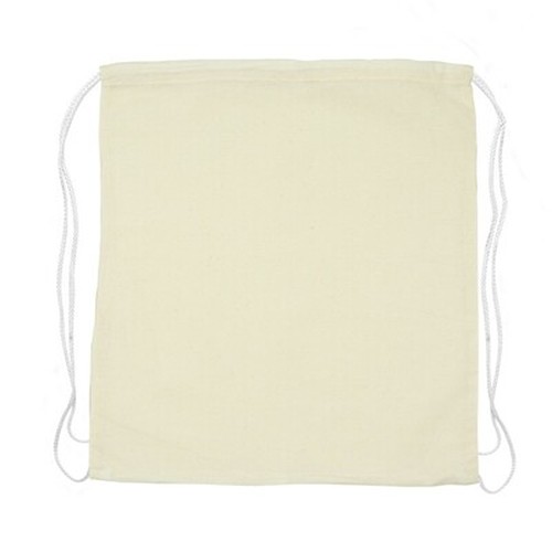 Sac à cordon en coton personnalisable - Beige naturel