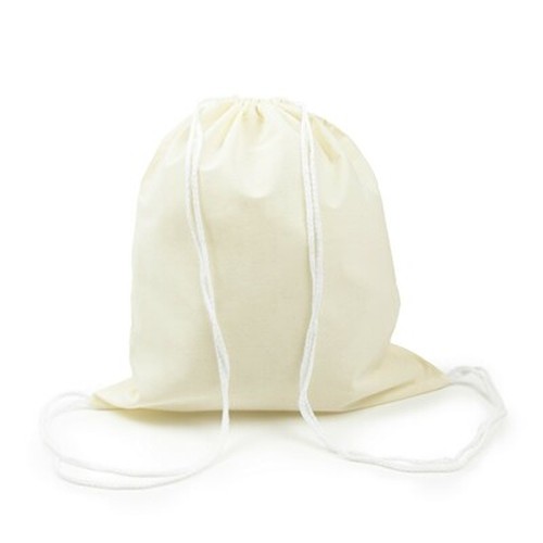 Sac à cordon en coton personnalisable - Beige naturel