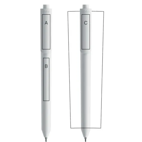 Stylo Bille Personnalisable P03 - Agrafe Arrondie & Soft Touch