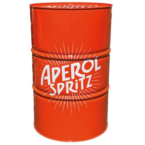 Bidon Publicitaire 220L Acier Galvanisé - Personnalisation Logo