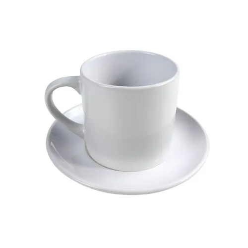 Grande tasse EXPRESSO avec soucoupe - 175 ml - Blanc