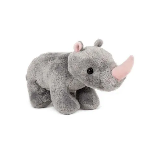 Peluche Rhinocéros Gris 20 cm Personnalisable par Sérigraphie