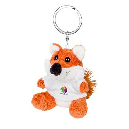 Porte-clés Renard en Peluche avec T-shirt Personnalisable