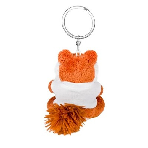 Porte-clés Renard en Peluche avec T-shirt Personnalisable
