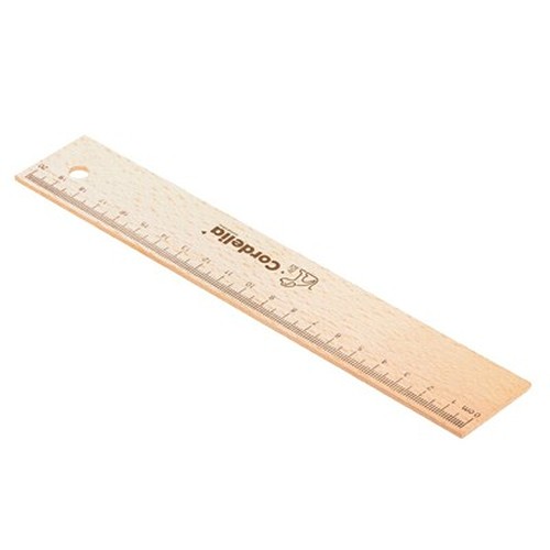 Règle 20 cm en Bois de Hêtre Personnalisable - Objet Pub Écologique