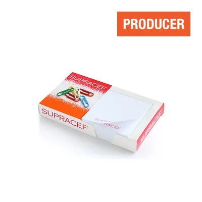 Bloc-notes adhésif personnalisé avec clips magnétiques en étui carton