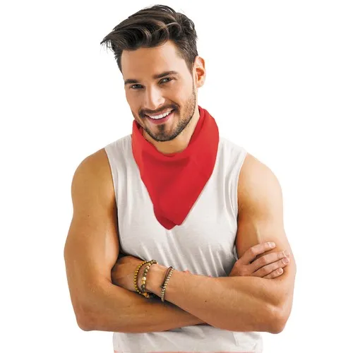 Bandana Rouge Feria 55x55cm - Personnalisable en Sérigraphie