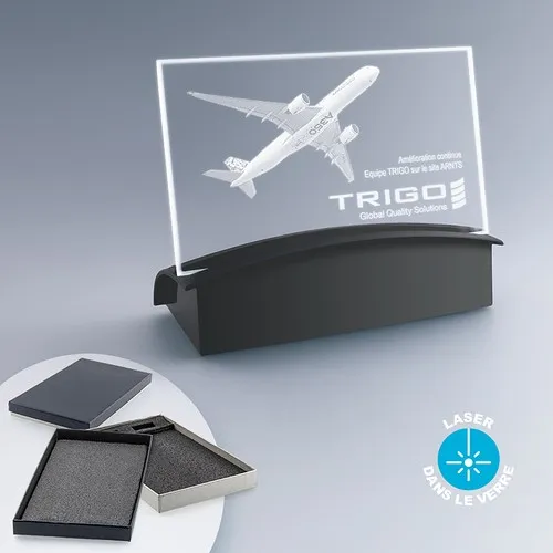 Plaque en Verre Personnalisée - Fabrication Française Express