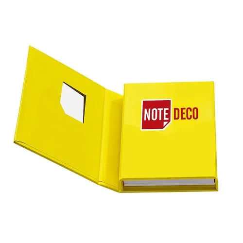 Set de blocs adhésifs premium avec volet découpé personnalisable