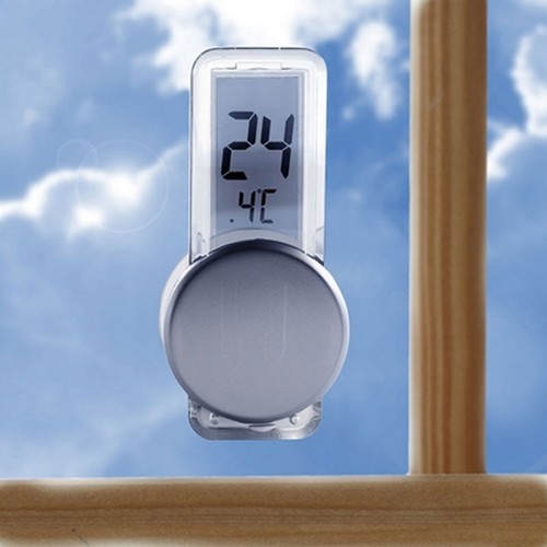 Thermomètre LCD personnalisable avec capuchon ventouse