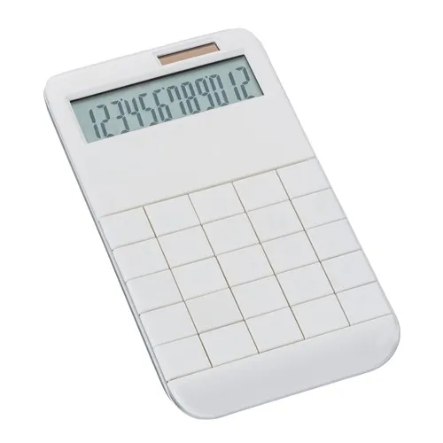 Calculatrice Solaire de Bureau en Métal Noir Mat Personnalisable
