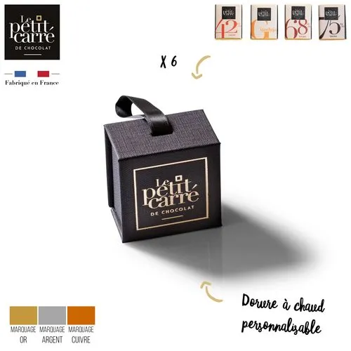 Calendrier de l'Avent Bio Chocolat Personnalisé Grand Format 16x19cm