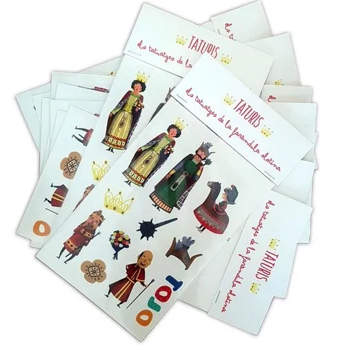 Tatouage temporaire personnalisé 40x40mm impression offset couleur