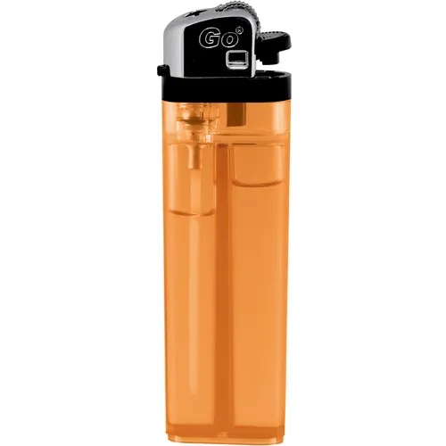 Briquet Transparent Personnalisable Orange - Dès 500 ex.