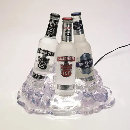 Présentoir à bouteille personnalisable par sérigraphie