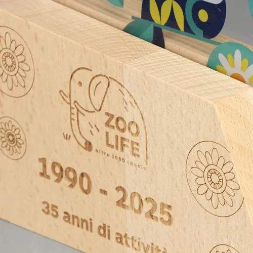 Trophée Bois et Plexiglass Personnalisable - Gravure Laser