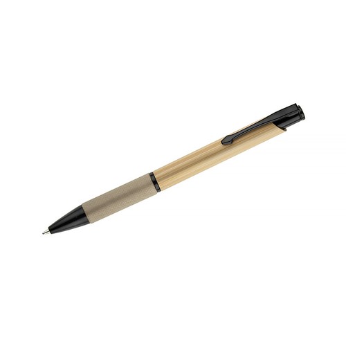 Stylo Bille en Bambou Naturel avec Grip Papier Gaufré Personnalisable