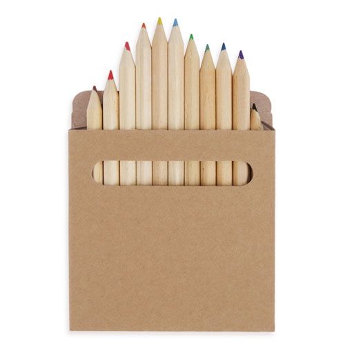 Étui de 4 Crayons de Couleur Personnalisables