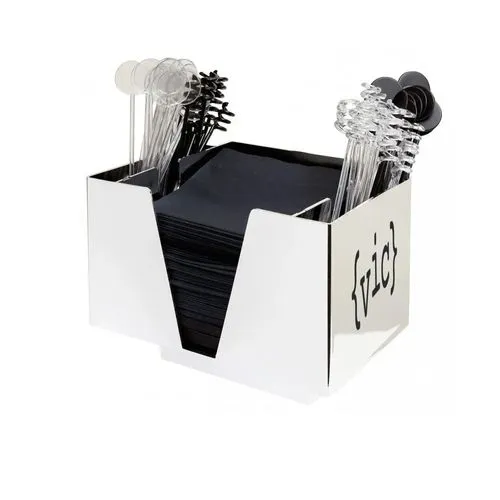 Support de Bar 3 Compartiments Chromé Personnalisable