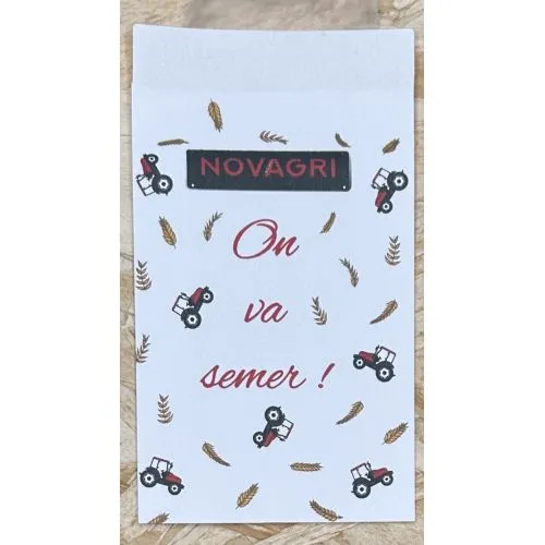 Sachets de graines personnalisés recto-verso - Communication écoresponsable