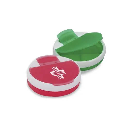 Pilulier Rectangulaire Personnalisable 2 Compartiments - PVC Recyclé