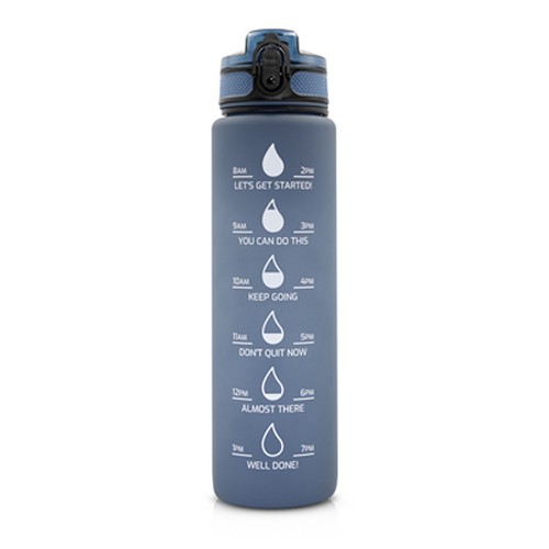 Gourde de Motivation Personnalisable 1000 ml - Échelle Graduée