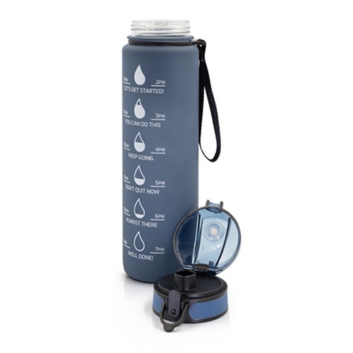 Gourde de Motivation Personnalisable 1000 ml - Échelle Graduée