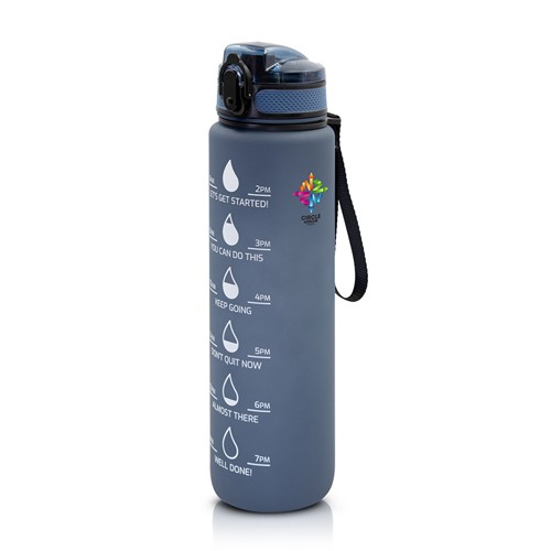 Gourde de Motivation Personnalisable 1000 ml - Échelle Graduée