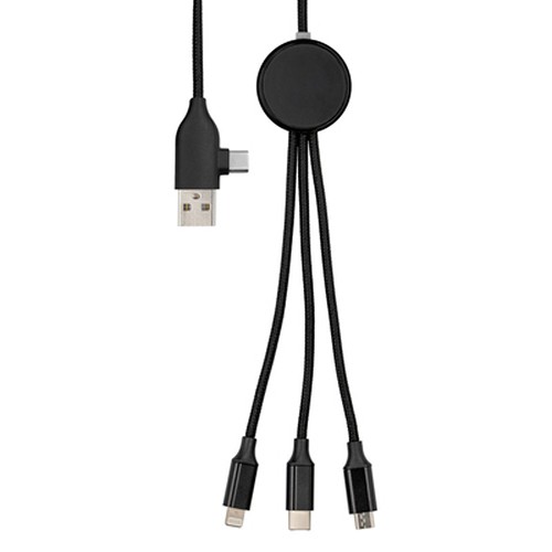 Câble de Charge Universel 5-en-1 avec Effet Lumineux Personnalisable