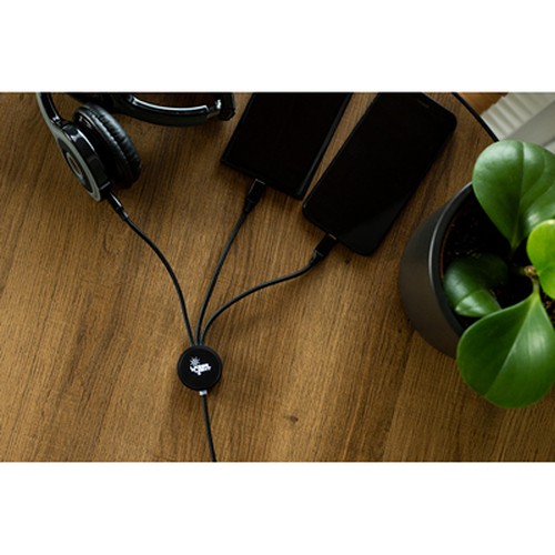 Câble de Charge Universel 5-en-1 avec Effet Lumineux Personnalisable