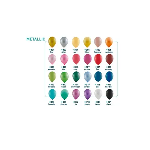 Ballons Métallisés Dorés 29 cm Personnalisés par Sérigraphie