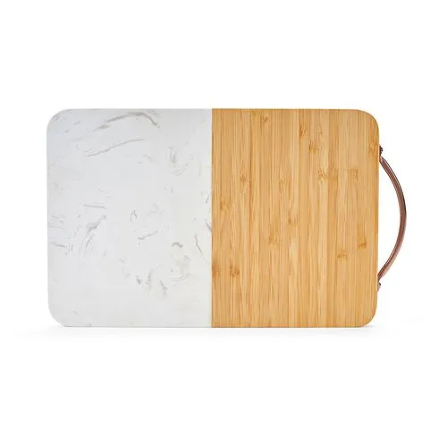 Planche à découper Degas en marbre et bambou avec poignée