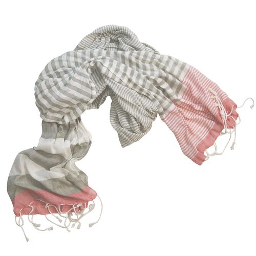 Foulard à franges personnalisable WIND - Viscose 100% - 50x180cm