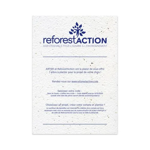Carte à Planter Personnalisée - Communication Écoresponsable
