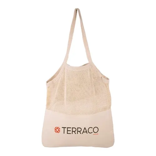 Sac Coton Écru avec Filet 140g/m² - Personnalisable par Sérigraphie