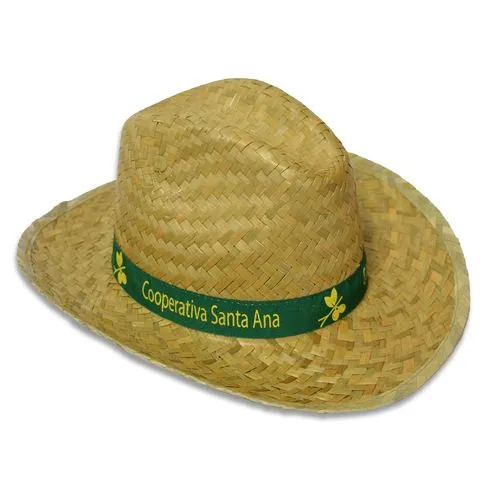 Chapeau Femme en Paille Naturelle Personnalisable - Sérigraphie