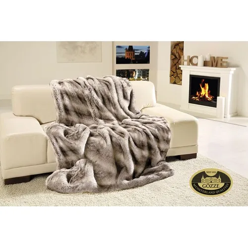 Couverture Personnalisée Brun Marbré - Sérigraphie sur Mesure