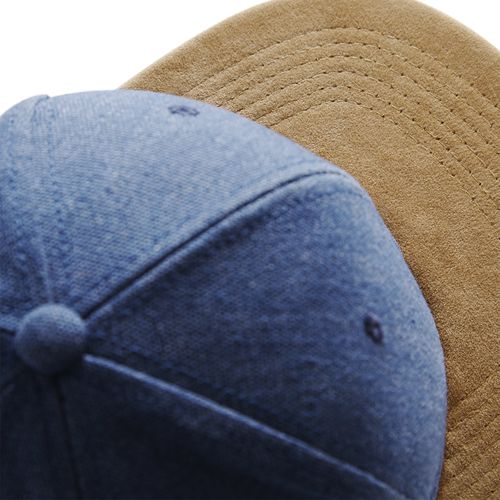 Casquette Snapback Visière Daim - Coton Lavé Personnalisable
