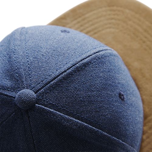 Casquette Snapback Visière Daim - Coton Lavé Personnalisable