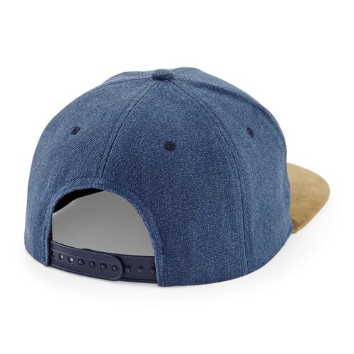 Casquette Snapback Visière Daim - Coton Lavé Personnalisable