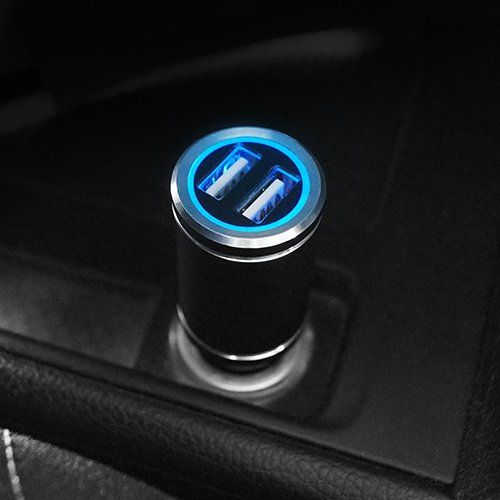 Chargeur Voiture Double USB Brise-Glace Personnalisable 4,8A
